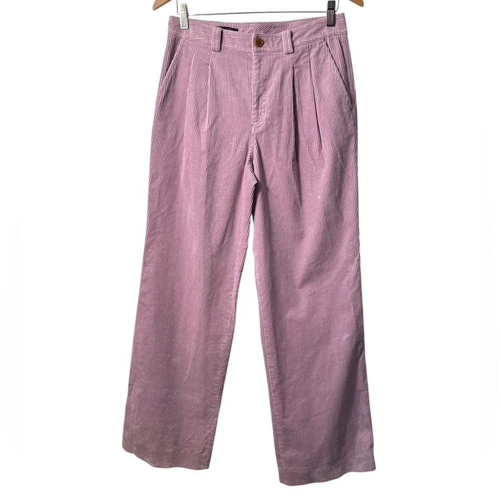 Brooks Brothers Lavender Pleated Corduroy Pants